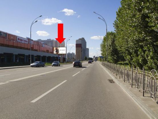 Фото рекламної площини за адресою Здолбуновская ул., 15, в сторону Григоренко пр.