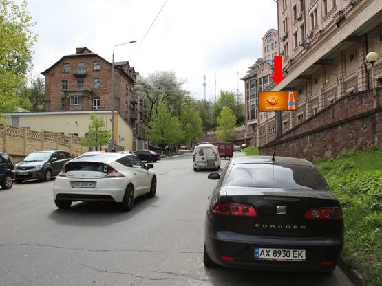 Фото рекламної площини за адресою Кудрявский спуск, 3, в сторону Сечевых Стрельцов ул. (бывш. Артема ул.)