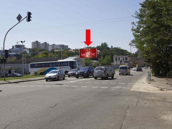 Фото рекламної площини за адресою Кировоградская ул. / Изюмская ул., в сторону Лобановского пр. (бывш. Краснозвездный пр.)