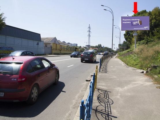 Фото рекламной плоскости по адресу Кировоградская ул. / Гринченка ул., в сторону Лобановского пр. (бывш. Краснозвездный пр.)