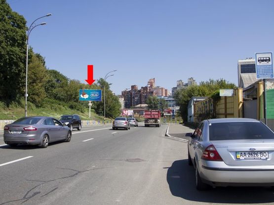 Фото рекламной плоскости по адресу Кировоградская ул. / Гринченка ул., в сторону Гринченка ул.