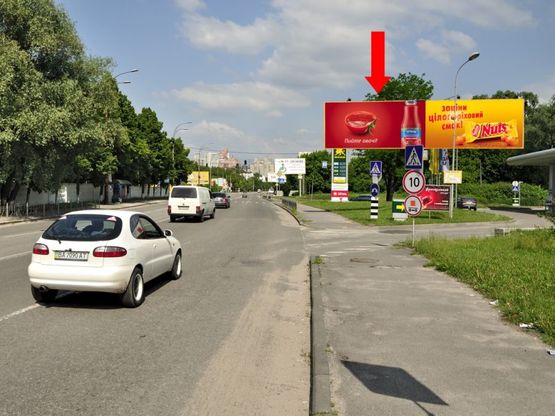 Фото рекламної площини за адресою Кировоградская ул., 60, напротив, после поворота на Монтажников ул., в сторону Гринченка ул., левый