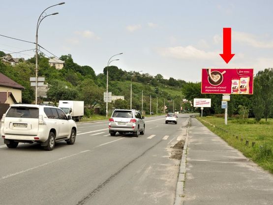 Фото рекламной плоскости по адресу Кировоградская ул., 100, напротив, поворот на Травневый пер., в сторону Гринченка ул.