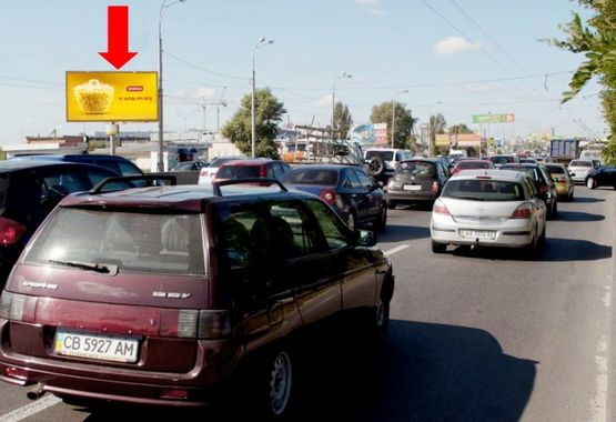 Фото рекламної площини за адресою Ватутина пр., 100м до АЗС "WOG", в сторону Петровки