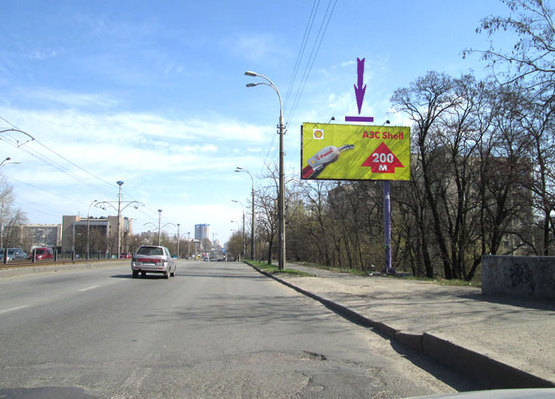 Фото рекламної площини за адресою пр. Комарова,/ пр.50 лет Октября  направ.  в центр