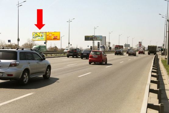 Фото рекламної площини за адресою Бажана пр., 150м от Заречная ул., в сторону мост Южный, левая