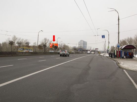 Фото рекламной плоскости по адресу Ватутина пр., ТРЦ "Skymall", в сторону Троещины