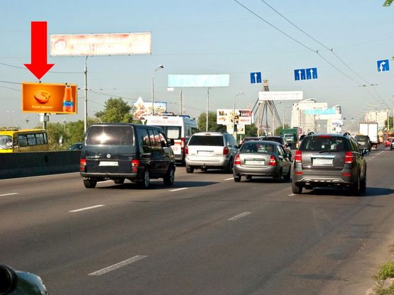 Фото рекламної площини за адресою Ватутина пр., ТРЦ "Skymall", в сторону Петровки