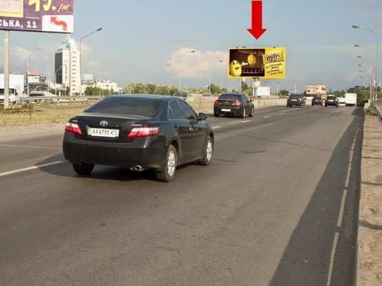 Фото рекламної площини за адресою Бандеры пр. (бывш. Московский пр.) / Богатырская ул., между эстакадами, со стороны Богатырская ул., в сторону Петровки