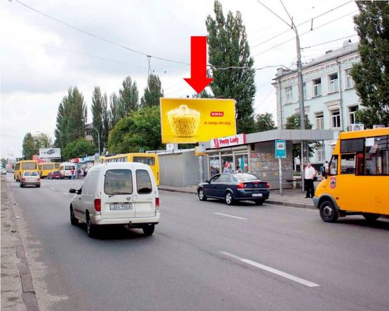 Фото рекламної площини за адресою Победы пр., 86, ст. м. "Нивки", в сторону ст. м. "Святошино"