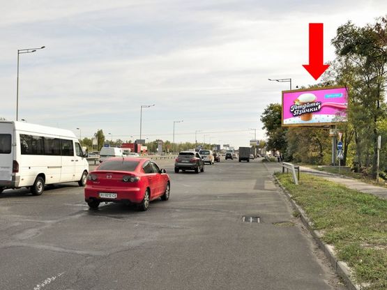 Фото рекламної площини за адресою Столичное шоссе, 170м до моста Пешеходного, напротив автосалона "Укравто", "Mercedez", в Конче-Заспы