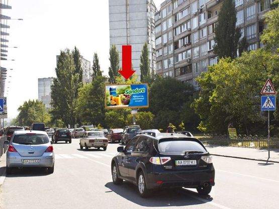 Фото рекламної площини за адресою Оболонский пр., 15, в конце дома, в сторону ст. м. "Оболонь"