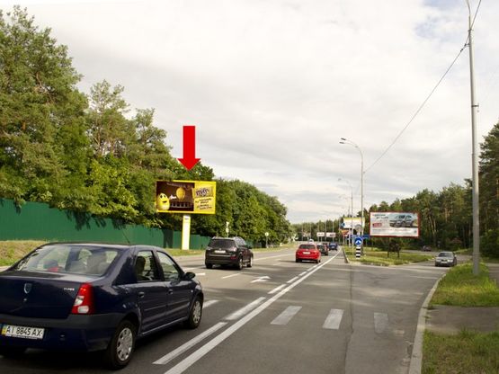 Фото рекламної площини за адресою Столичное шоссе, остановка "Конча-Заспа", из Киева