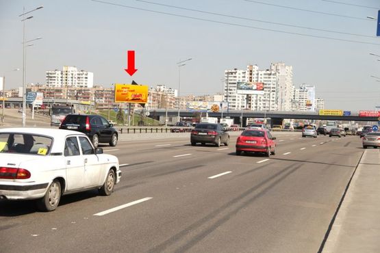 Фото рекламної площини за адресою Бажана пр., 3Б, в сторону Харьковская пл.