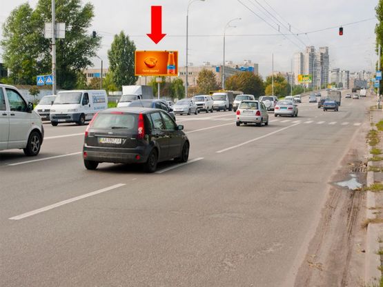 Фото рекламної площини за адресою Полярная ул., 12, в сторону Калнышевского ул. (бывш. Майорова ул.)