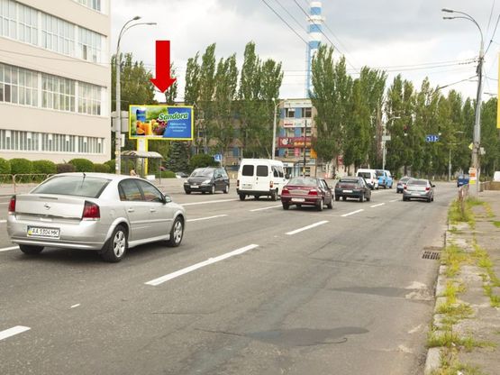 Фото рекламної площини за адресою Луговая ул. / Бережанская ул., в сторону Тимошенко ул.