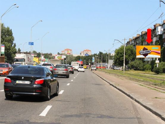 Фото рекламной плоскости по адресу Харьковское шоссе, 3, в сторону Дарницкая пл. (бывш. Ленинградская пл.)