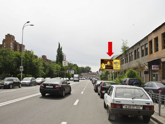 Фото рекламної площини за адресою Малевича ул. (бывш. Боженка ул.), 86, в сторону ст. м. "Лыбидская"