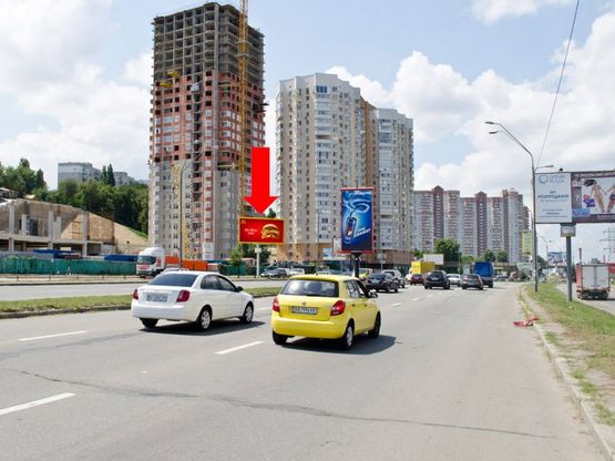 Фото рекламної площини за адресою Саперно-Слободская ул., напротив металлобазы, в сторону Демеевская пл. (бывш. Московская пл.)