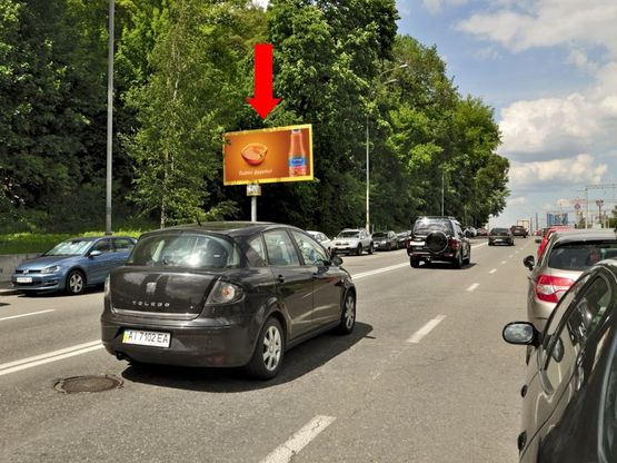 Фото рекламной плоскости по адресу Гринченко ул., в сторону Протасов Яр ул.