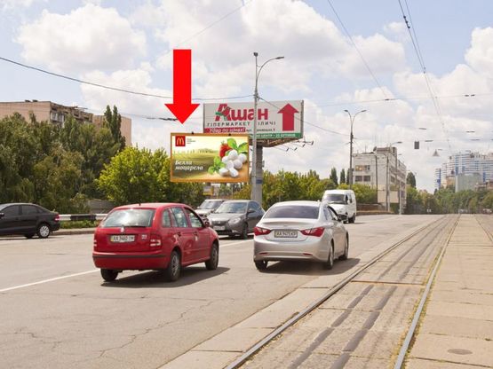Фото рекламной плоскости по адресу Дегтяревская ул., 35-Б / Телиги ул., в сторону ст. м. "Берестейская"