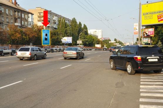 Фото рекламної площини за адресою Победы пр., 74, в сторону ст. м. "Шулявская"
