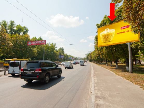 Фото рекламной плоскости по адресу Телиги ул., 35, напротив, в сторону ст. м. "Дорогожичи"