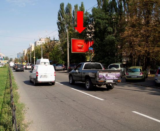 Фото рекламной плоскости по адресу Народного Ополчения ул., 2, в сторону Севастопольска пл.