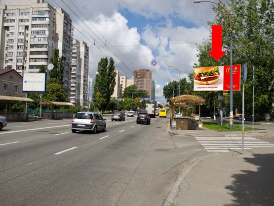 Фото рекламної площини за адресою Лобановского пр. (бывш. Краснозвездный пр.) / Алексеевская ул., в сторону Севастопольская пл.