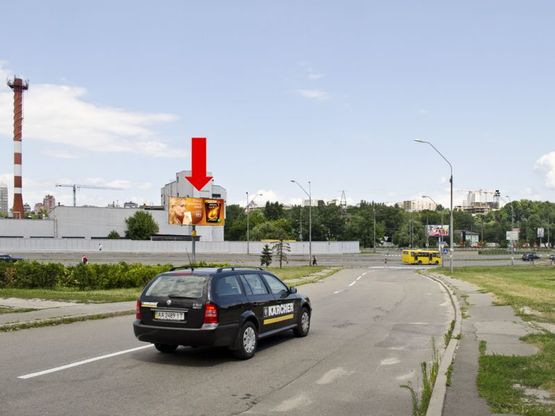 Фото рекламной плоскости по адресу Саперно-Слободская ул., выезд с Науки пр.