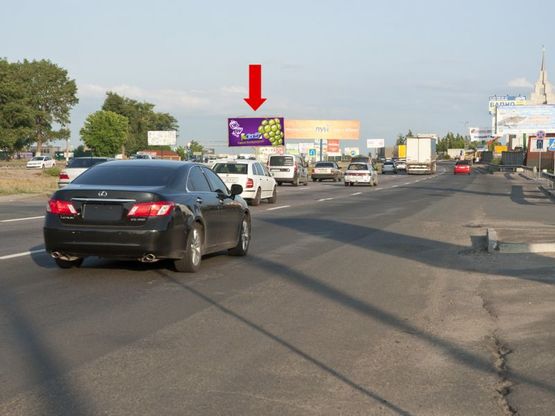 Фото рекламної площини за адресою Кольцевая дорога, разделитель, возле супермаркета "Край", в сторону Теремков