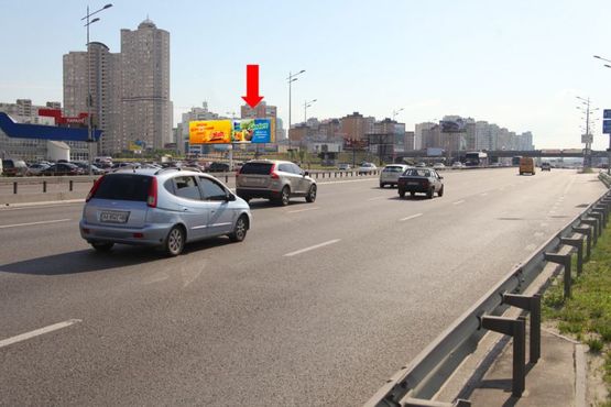 Фото рекламної площини за адресою Бажана пр. / Руденко ул., ст. м. "Позняки", в сторону мост Южный, правая