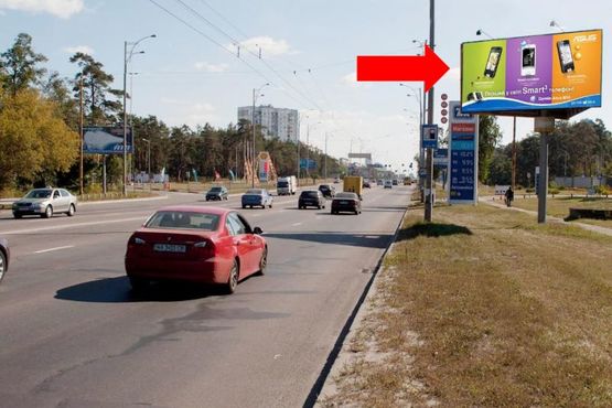 Фото рекламной плоскости по адресу Братиславская ул. / Лесной пр., в сторону рынок "Юность", перед АЗС "ТНК"