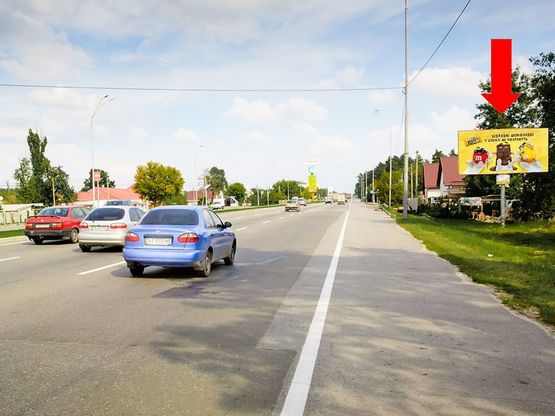 Фото рекламной плоскости по адресу Броварской пр., 20А, в сторону Броваров