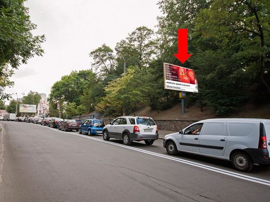 Фото рекламной плоскости по адресу Глубочицкий проезд, электроопора №25, в сторону Сечевых Стрельцов ул. (бывш. Артема ул.)