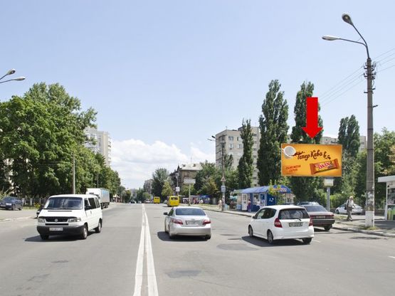 Фото рекламної площини за адресою Васильковская ул., 17, возле супермаркета "Велика Кишеня", в центр