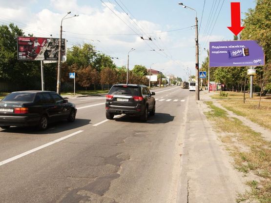 Фото рекламной плоскости по адресу Гречко ул., 8, в сторону Виноградаря