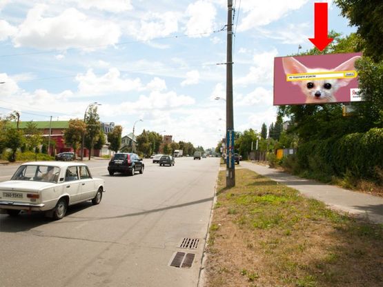 Фото рекламной плоскости по адресу Стеценко ул., 400м до Туполева ул., в сторону Щербаковского ул. (бывш. Щербакова ул.)