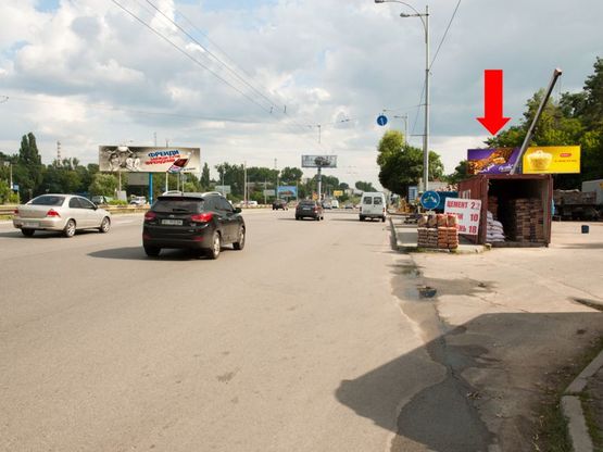 Фото рекламной плоскости по адресу Кольцевая дорога / Котельникова ул., в сторону Одесская пл., левая