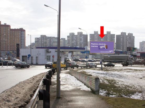 Фото рекламной плоскости по адресу Бажана пр. / Григоренка пр., ст.м. "Позняки", съезд с Григоренка пр. на Бажана пр.