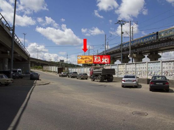 Фото рекламної площини за адресою Столичное шоссе, автостанция "Выдубичи", ст. м. "Выдубичи", левый