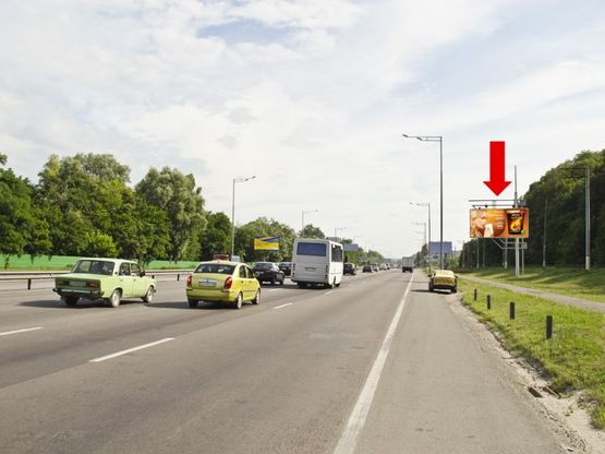 Фото рекламной плоскости по адресу Столичное шоссе, 1000м за мост Южный, из центра