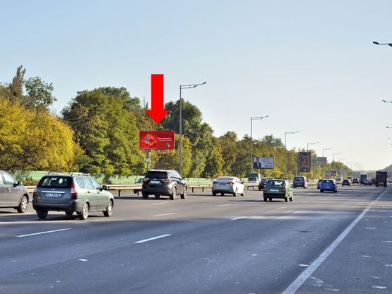 Фото рекламной плоскости по адресу Столичное шоссе, 900м за мост Южный, из центра