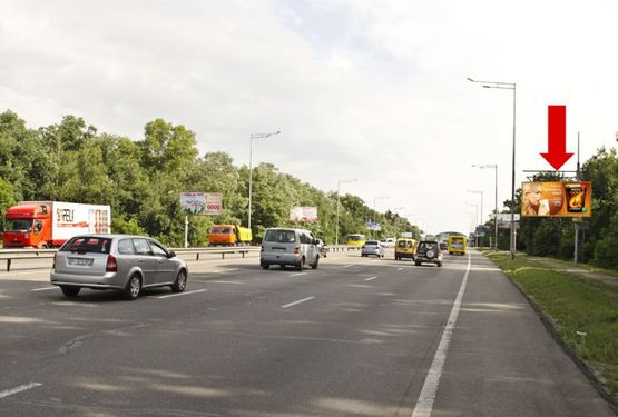 Фото рекламної площини за адресою Столичное шоссе, 14, по Охотский пер., в сторону Конче-Заспы