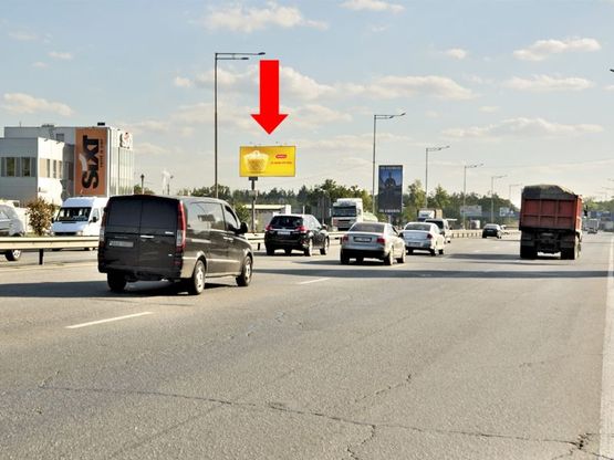 Фото рекламної площини за адресою Столичное шоссе / Плещеева ул., 10, разделитель, в сторону Конче-Заспы