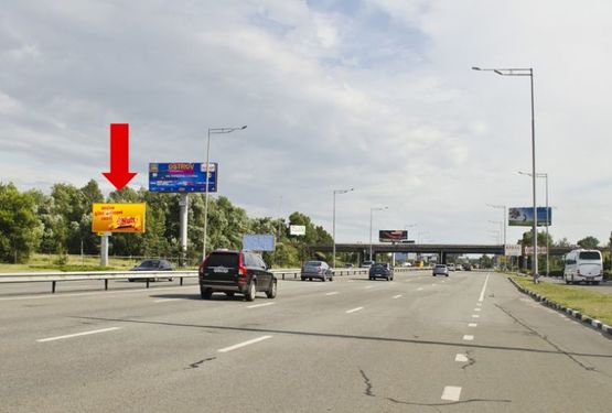 Фото рекламної площини за адресою Столичное шоссе / Заболотного ул., напротив ТРЦ "Домосфера", в сторону Конче-Заспы