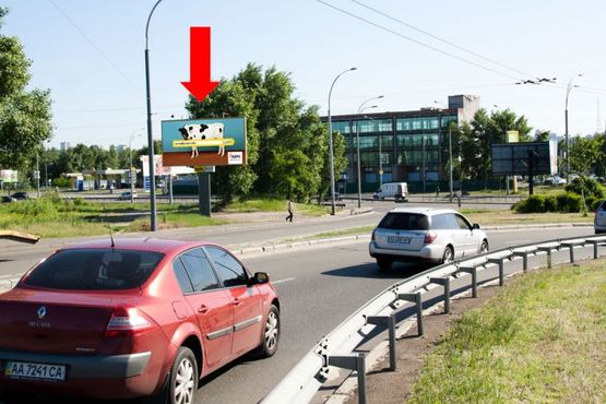 Фото рекламної площини за адресою Электриков ул., съезд с Бандеры пр. (бывш. Московский пр.) на Героев Сталинграда пр., в сторону Оболони