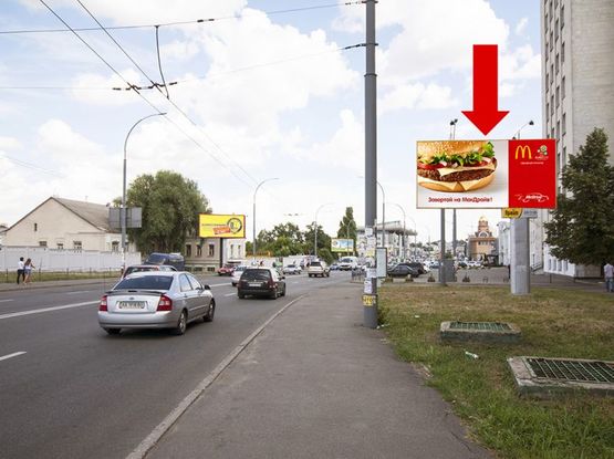 Фото рекламної площини за адресою Огиенка ул. (бывш. Лукашевича ул.), 21, в сторону Липковского ул. (бывш. ул. Урицкого)