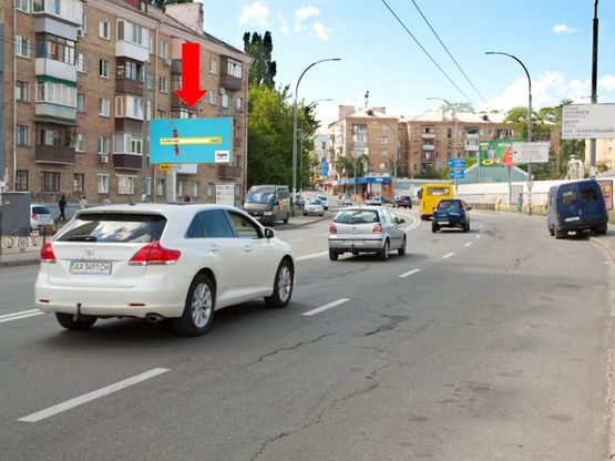 Фото рекламной плоскости по адресу Огиенка ул. (бывш. Лукашевича ул.), 21, в сторону Воздухофлотский пр.