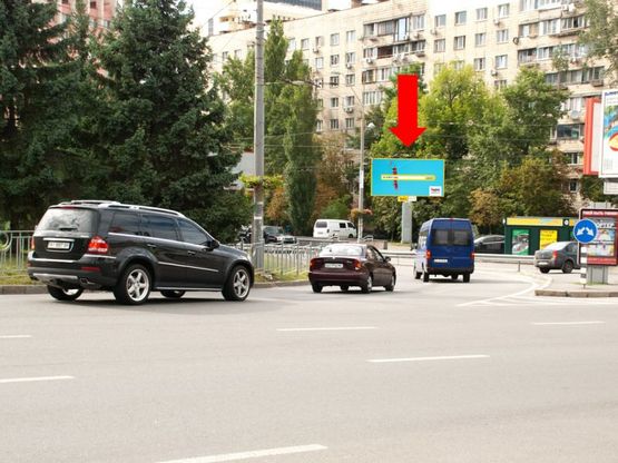 Фото рекламной плоскости по адресу Б. Васильковская ул. (бывш. Красноармейская ул.), 136, в сторону Антоновича ул. (бывш. Горького ул.)